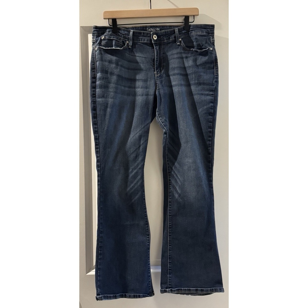 Denizen From Levi's Modern Boot Cut Jeans Women's 18M 34x32 Dark Wash Stretch